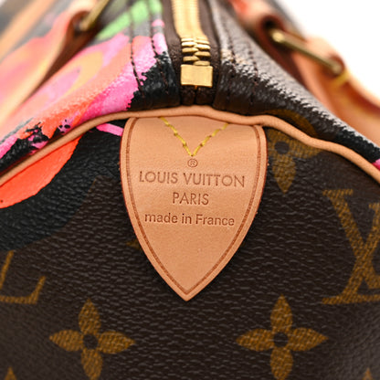 Louis Vuitton Monogram Roses Speedy 30 6 of 10