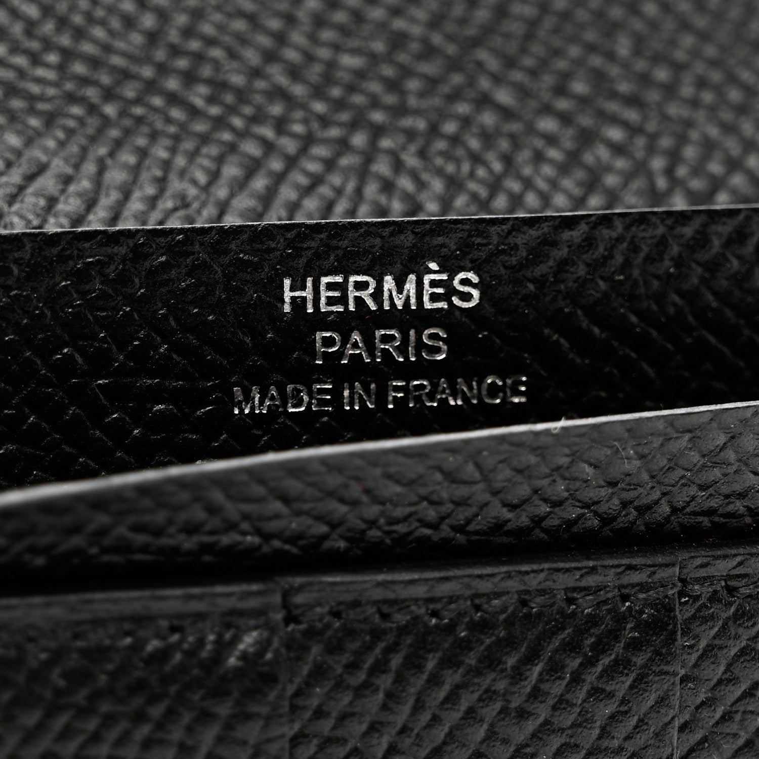 Hermes Epsom Bearn Gusset Wallet Black 6 of 7