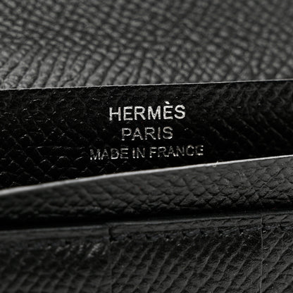 Hermes Epsom Bearn Gusset Wallet Black 6 of 7