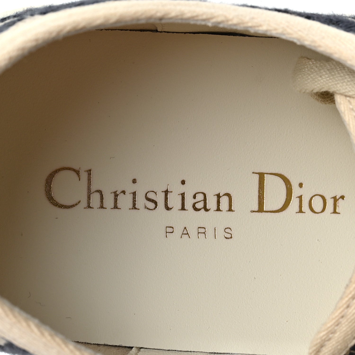 Christian Dior Canvas Oblique Walk'N'Dior Low Top Sneakers 36 Deep Blue 7 of 8