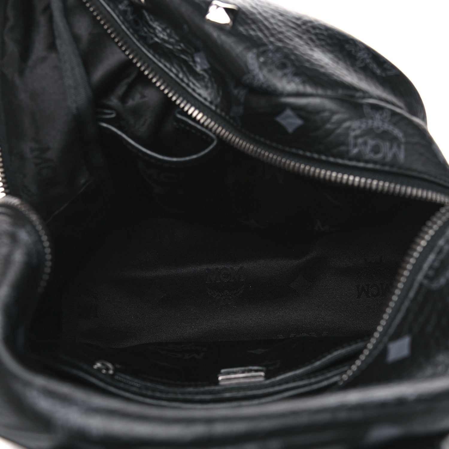 MCM Visetos Studded Small Dual Stark Backpack Black 6 of 13