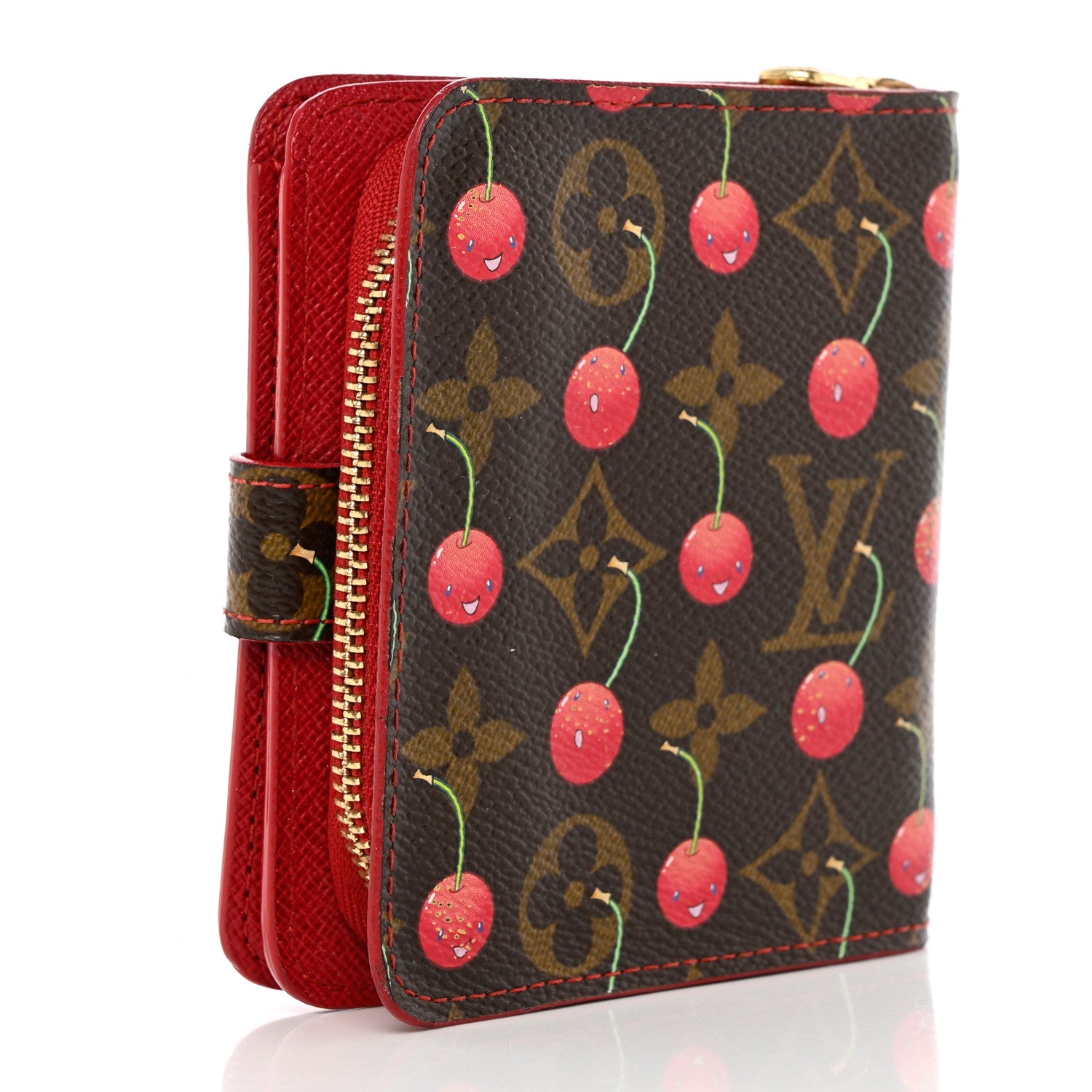 Louis Vuitton Monogram Cerises Compact Zippe Wallet 3 of 18