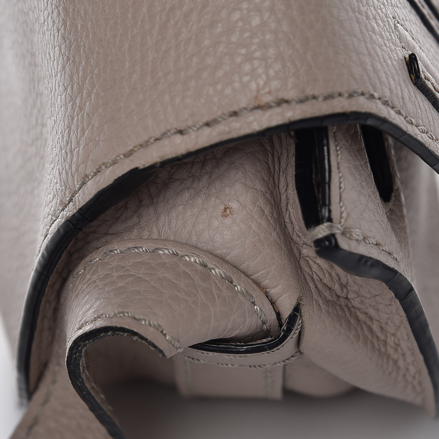 Chloe Calfskin Mini Marcie Round Crossbody Bag Pastel Grey 9 of 14