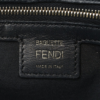 Fendi Nappa FF 1974 Embossed Large Baguette Black 6 of 6