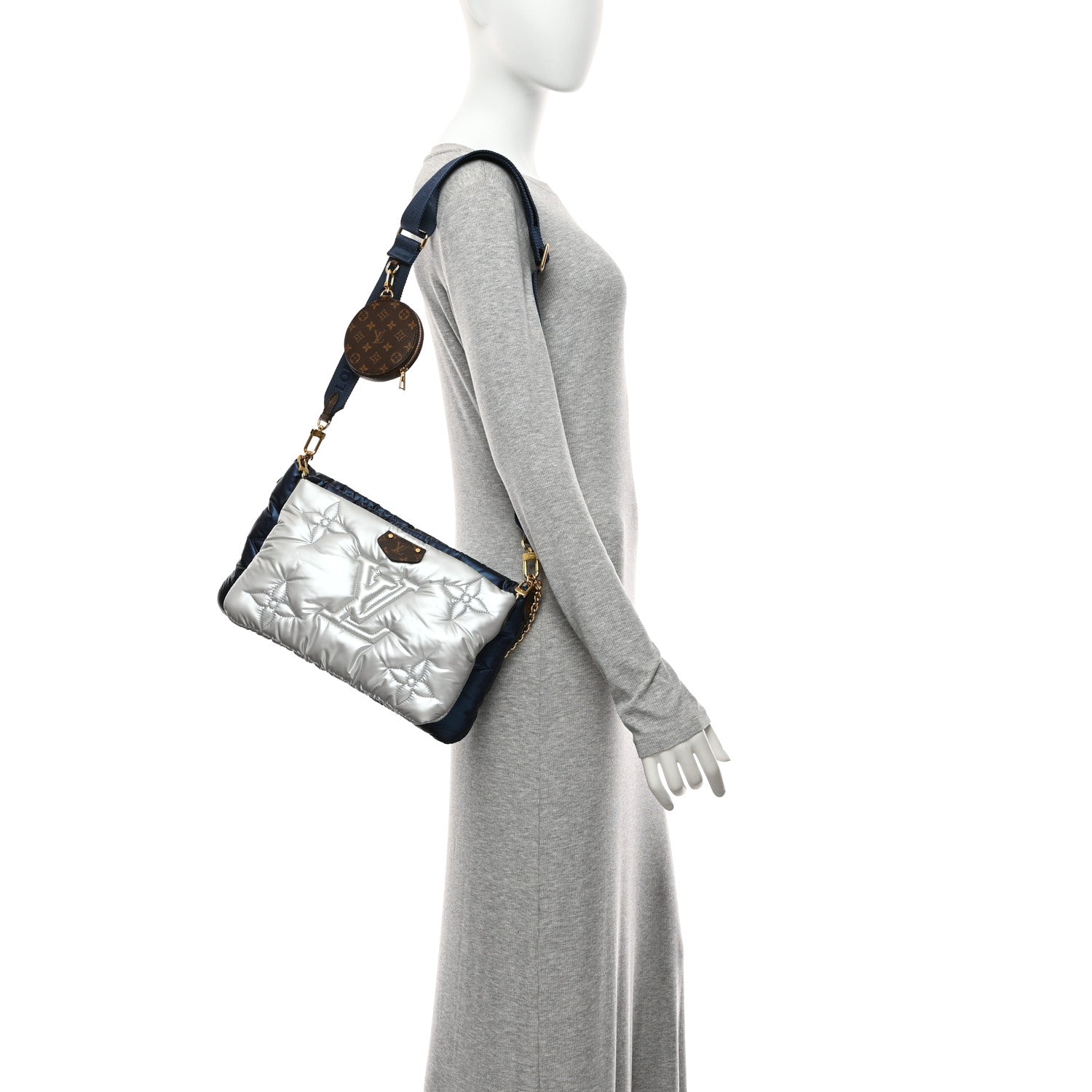 Louis Vuitton Econyl Monogram Pillow Maxi Multi Pochette Accessories Navy Silver 2 of 11