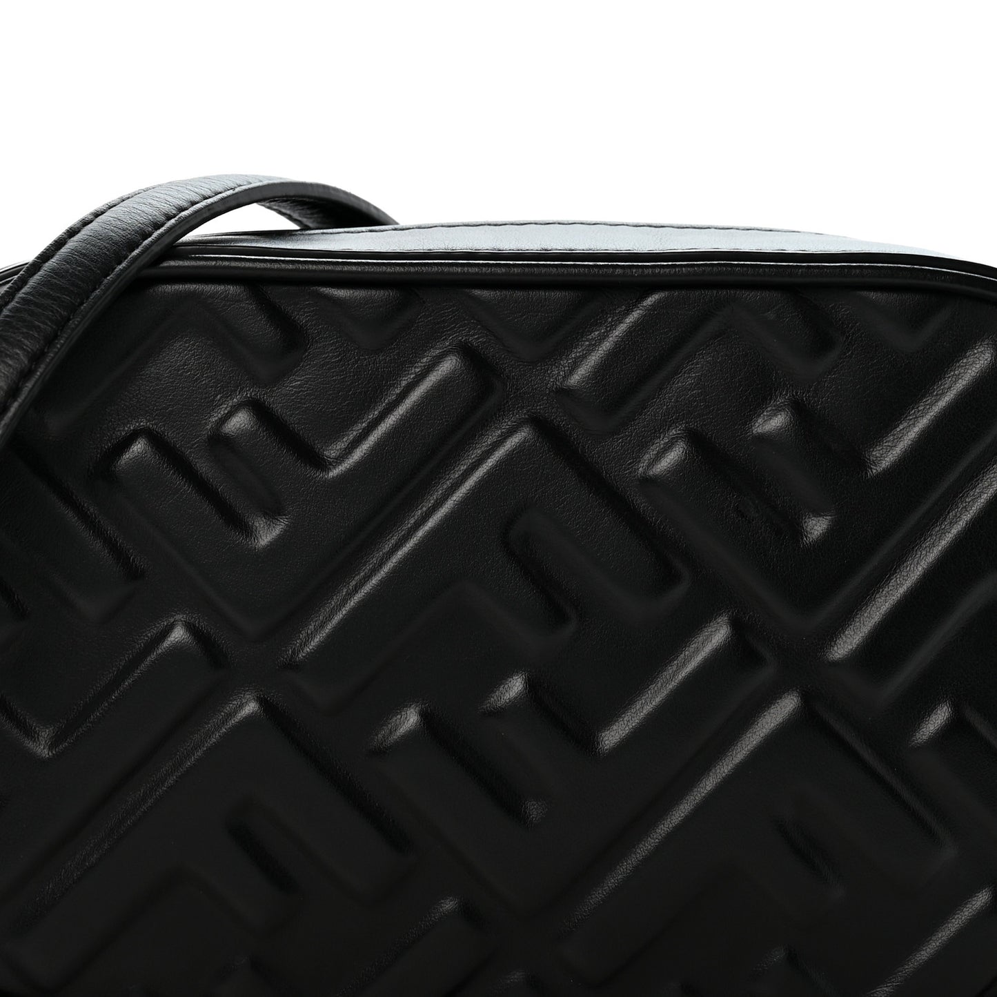 Vitello Epoque FF Embossed Camera Case Black