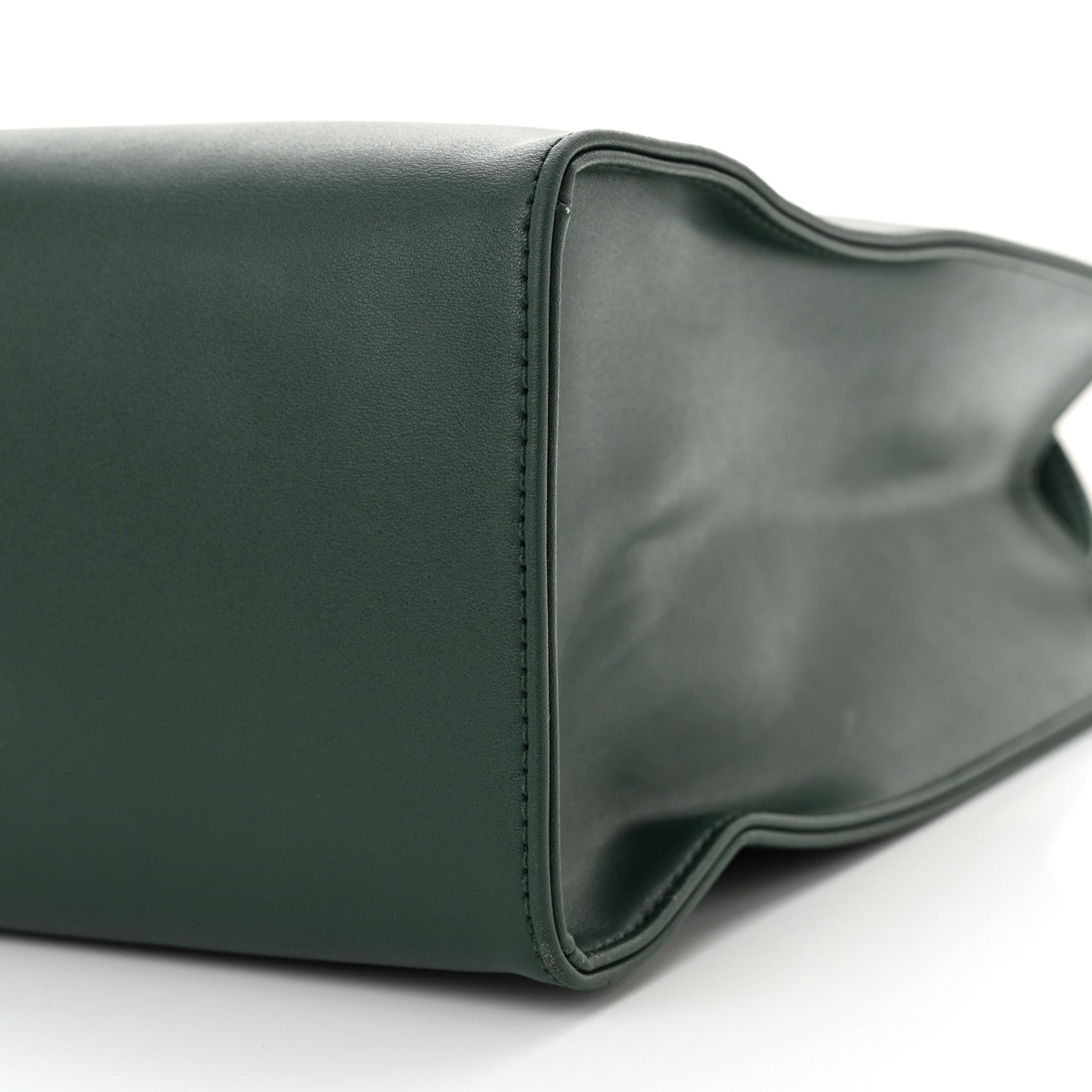 Telfar Vegan Leather Medium Shopping Bag Dark Olive 10 of 10