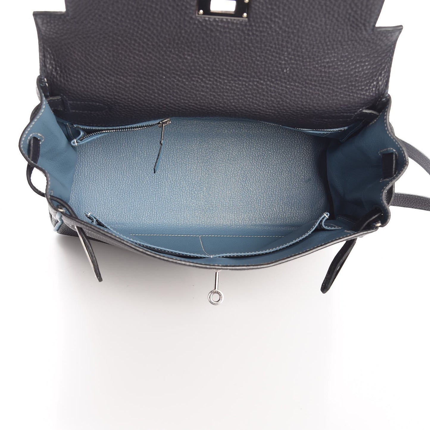 Togo Bi-Color Kelly Retourne 28 Indigo Blue Jean