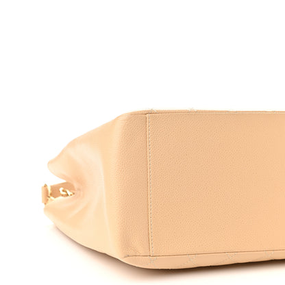 Chanel Caviar Quilted Grand Shopping Tote GST Beige Clair 9 of 11