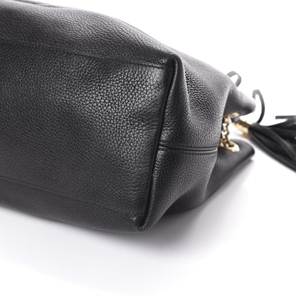 Gucci Pebbled Calfskin Medium Soho Chain Shoulder Bag Black 8 of 8