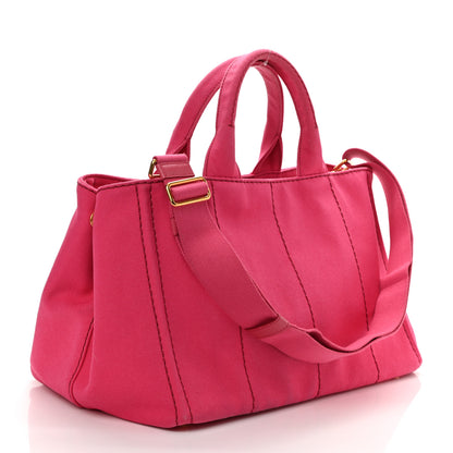 Prada Canapa Logo Tote Peonia 3 of 11