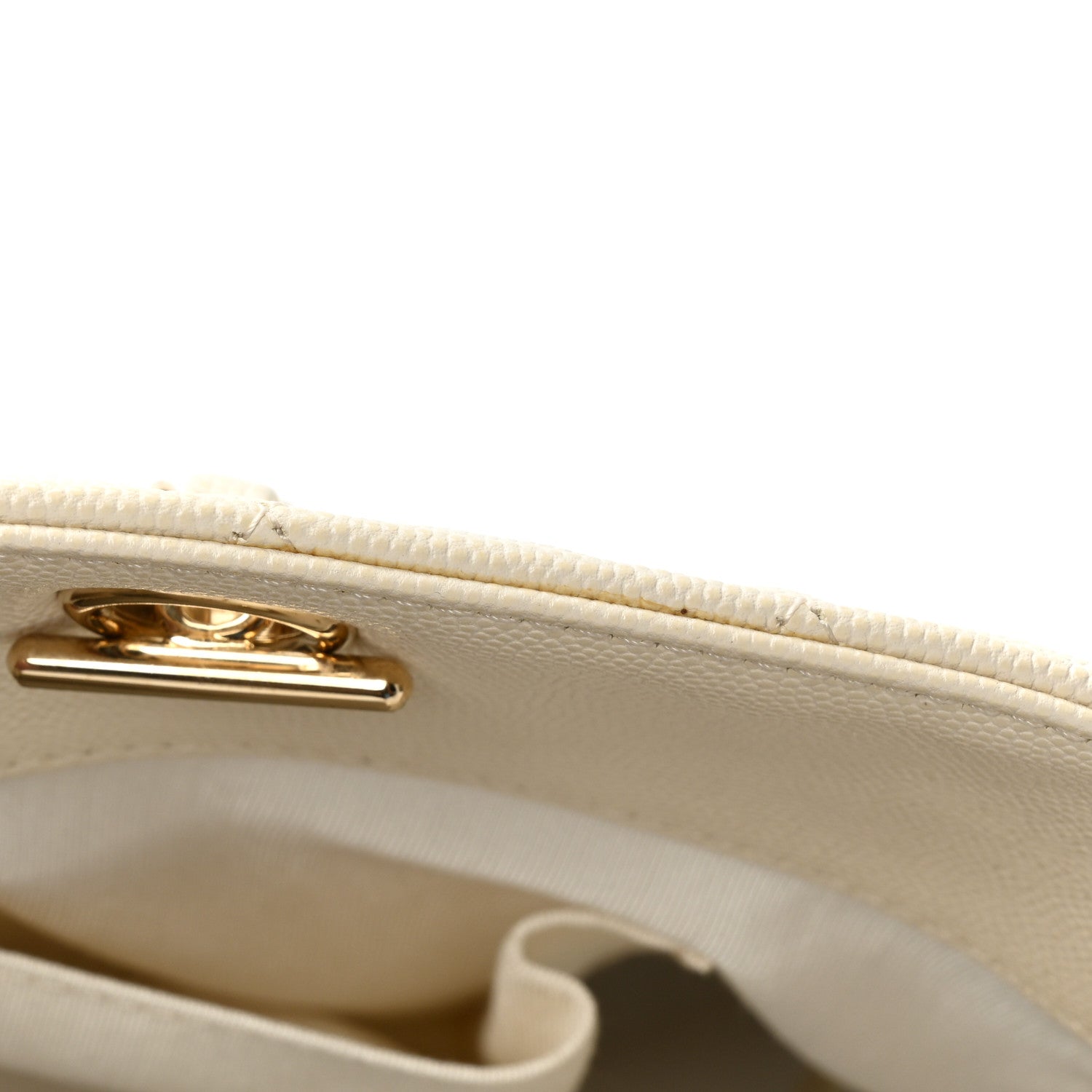 Chanel Caviar Quilted Large Classic Shopping Tote White 15 of 16