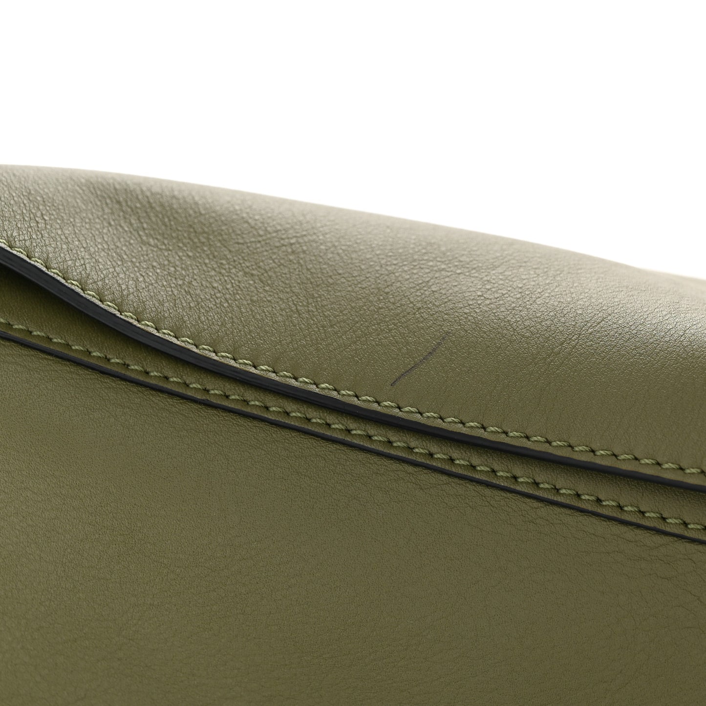 Calfskin Puzzle Hobo Avocado
