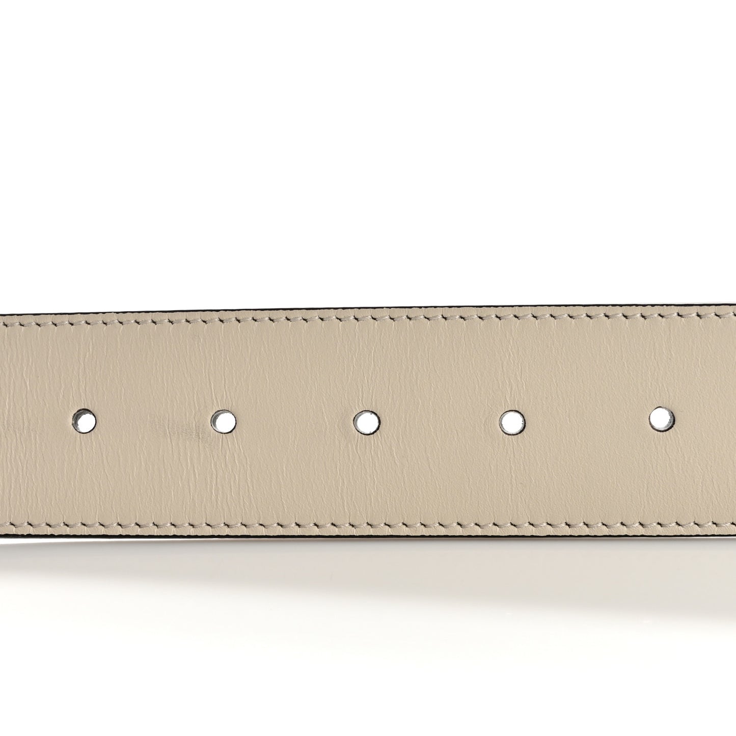 Calfskin Double G 40mm Belt 85 34 Mystic White