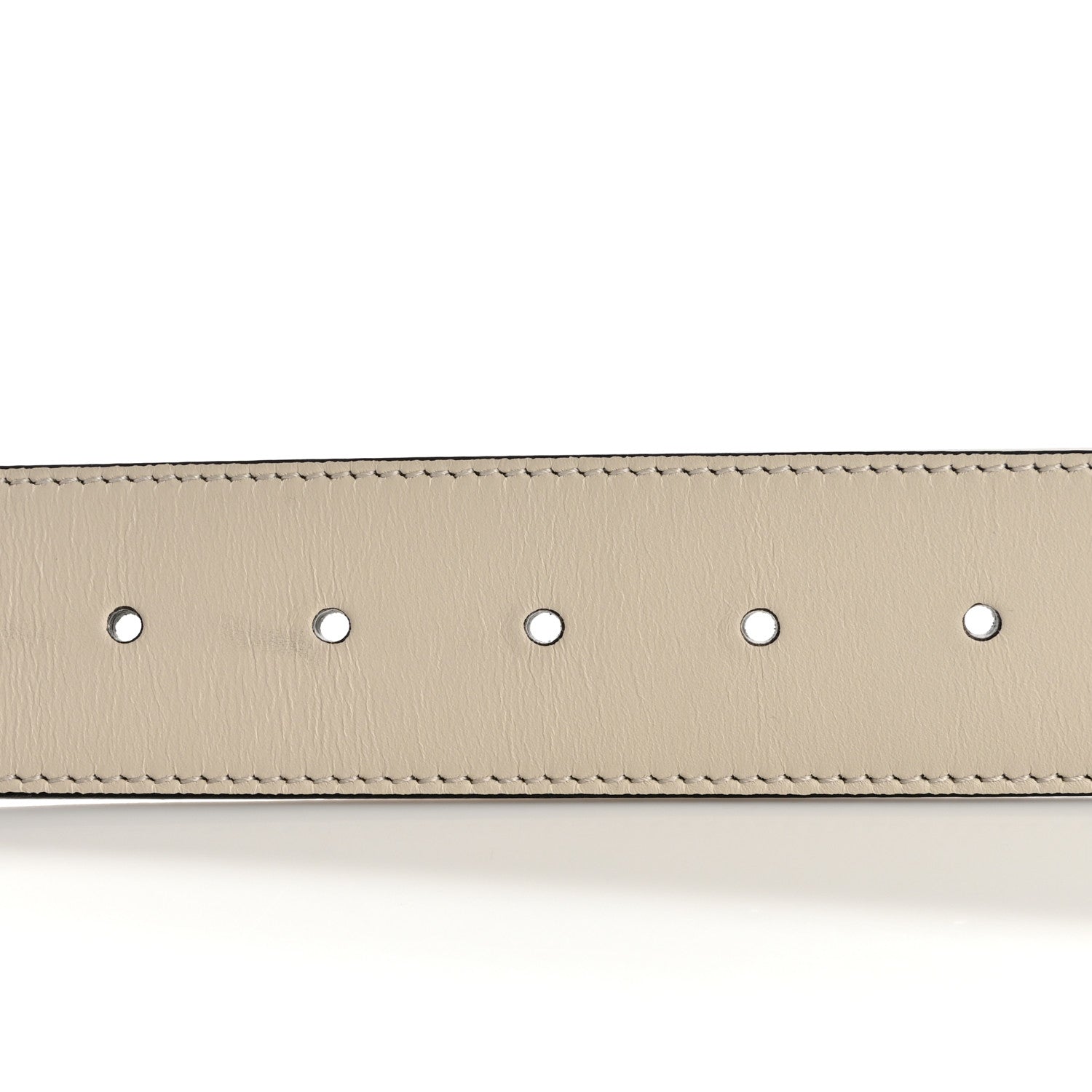 Gucci Calfskin Double G 40mm Belt 85 34 Mystic White 3 of 6