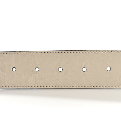 Gucci Calfskin Double G 40mm Belt 85 34 Mystic White 3 of 6