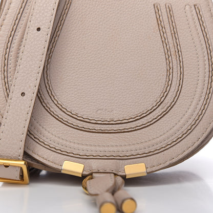 Chloe Calfskin Mini Marcie Round Crossbody Bag Abstract White 9 of 9