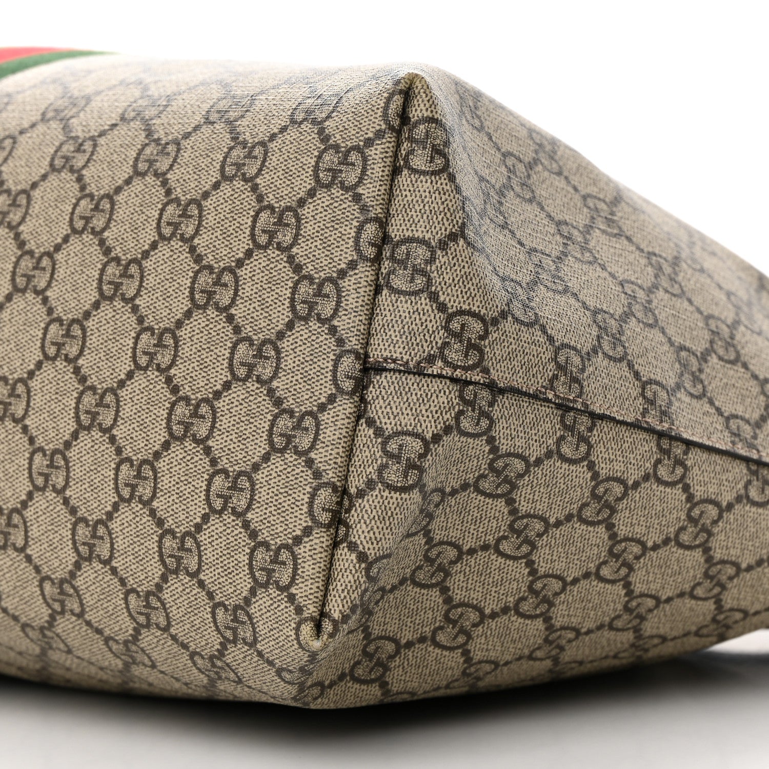 Gucci GG Supreme Monogram Medium Ophidia Shopping Tote Brown 10 of 17