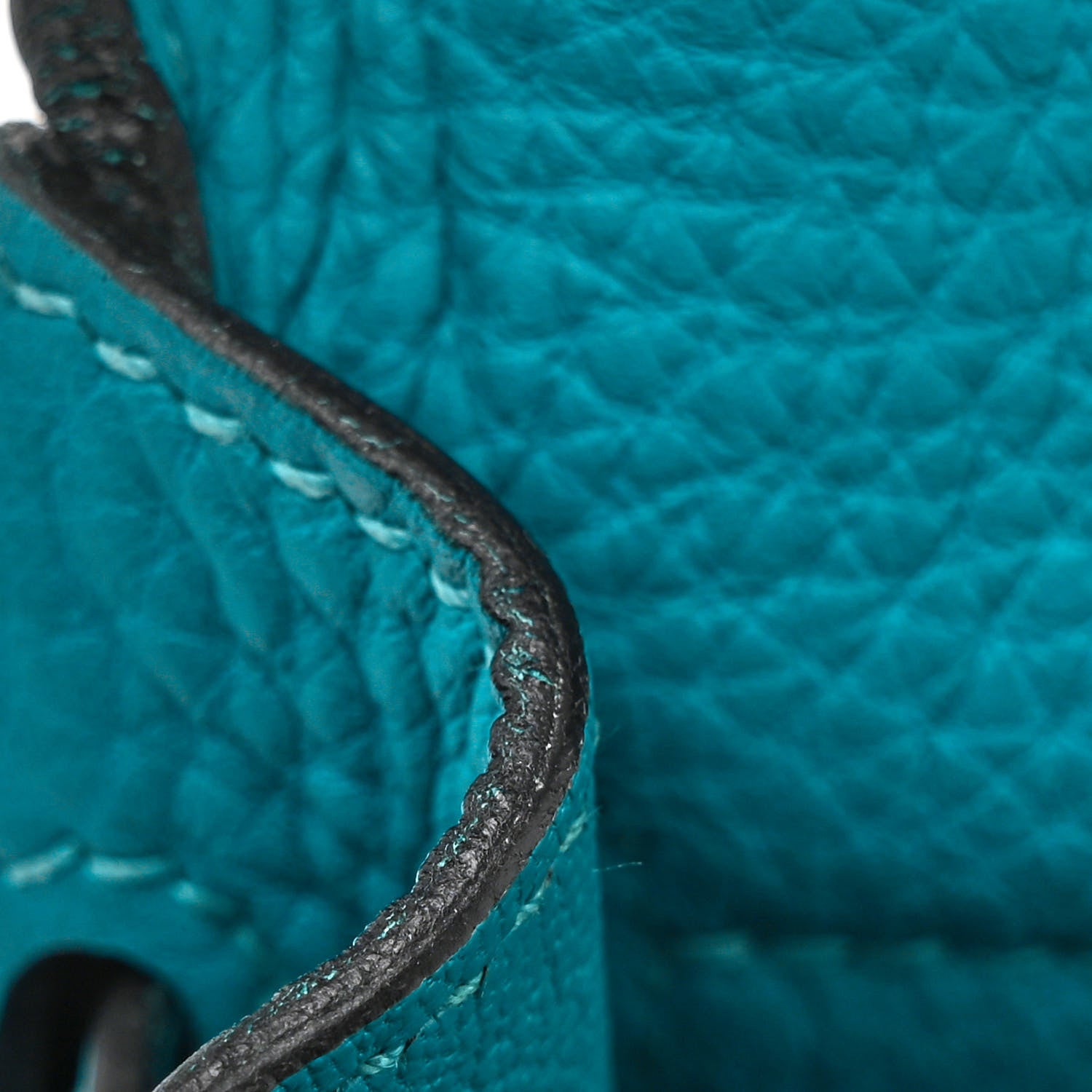 Hermes Togo Kelly Retourne 32 Turquoise 13 of 14