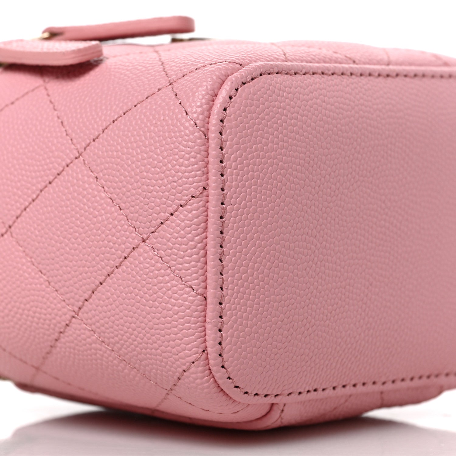 Chanel Caviar Quilted Mini Vanity Case With Chain Light Pink 8 of 9