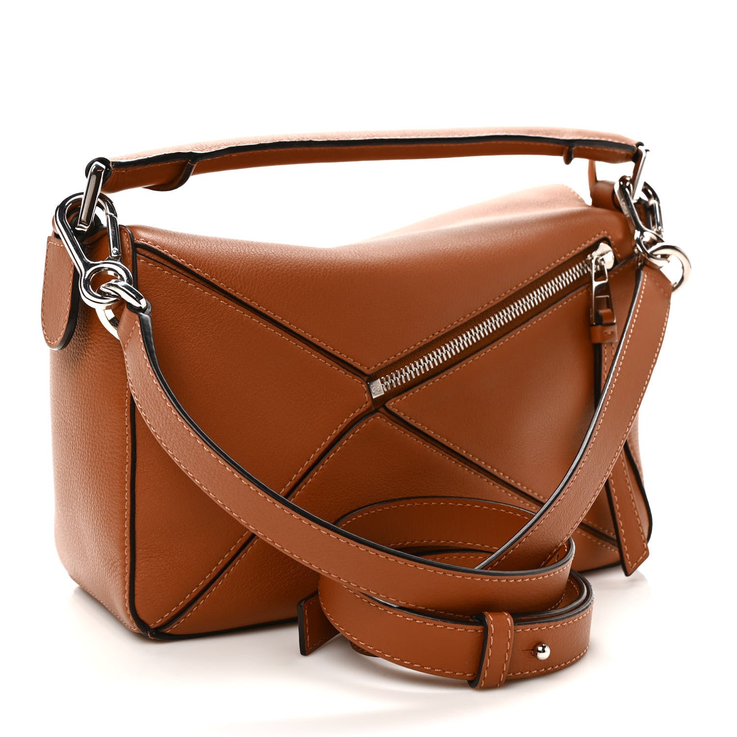 Loewe Calfskin Small Puzzle Bag Tan 3 of 8