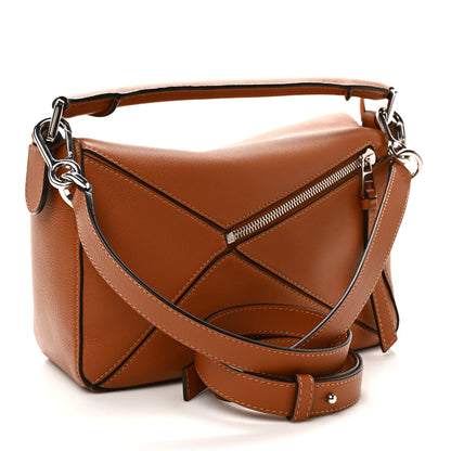 Loewe Calfskin Small Puzzle Bag Tan 3 of 8