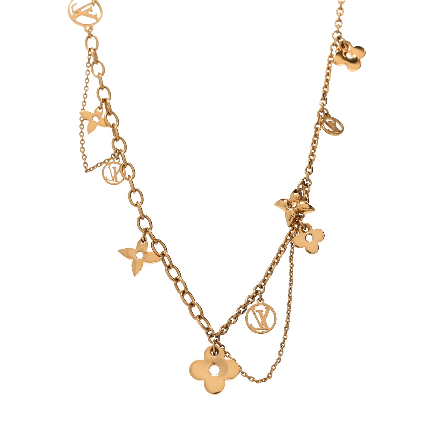 Metal Blooming Supple Necklace Gold