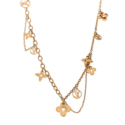Louis Vuitton Metal Blooming Supple Necklace Gold 2 of 10