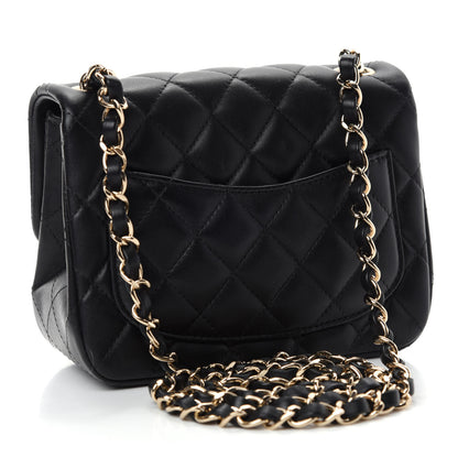 Chanel Lambskin Quilted Mini Square Flap Black 3 of 11
