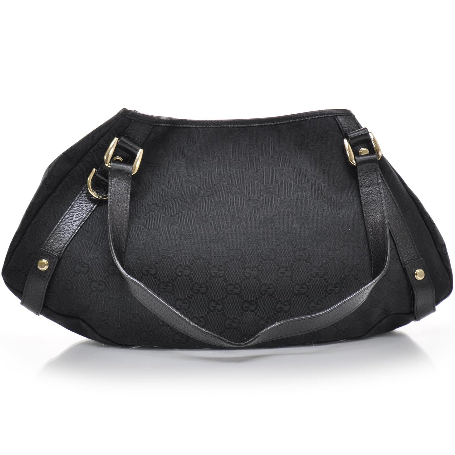 Monogram Medium Abbey Shoulder Bag Black