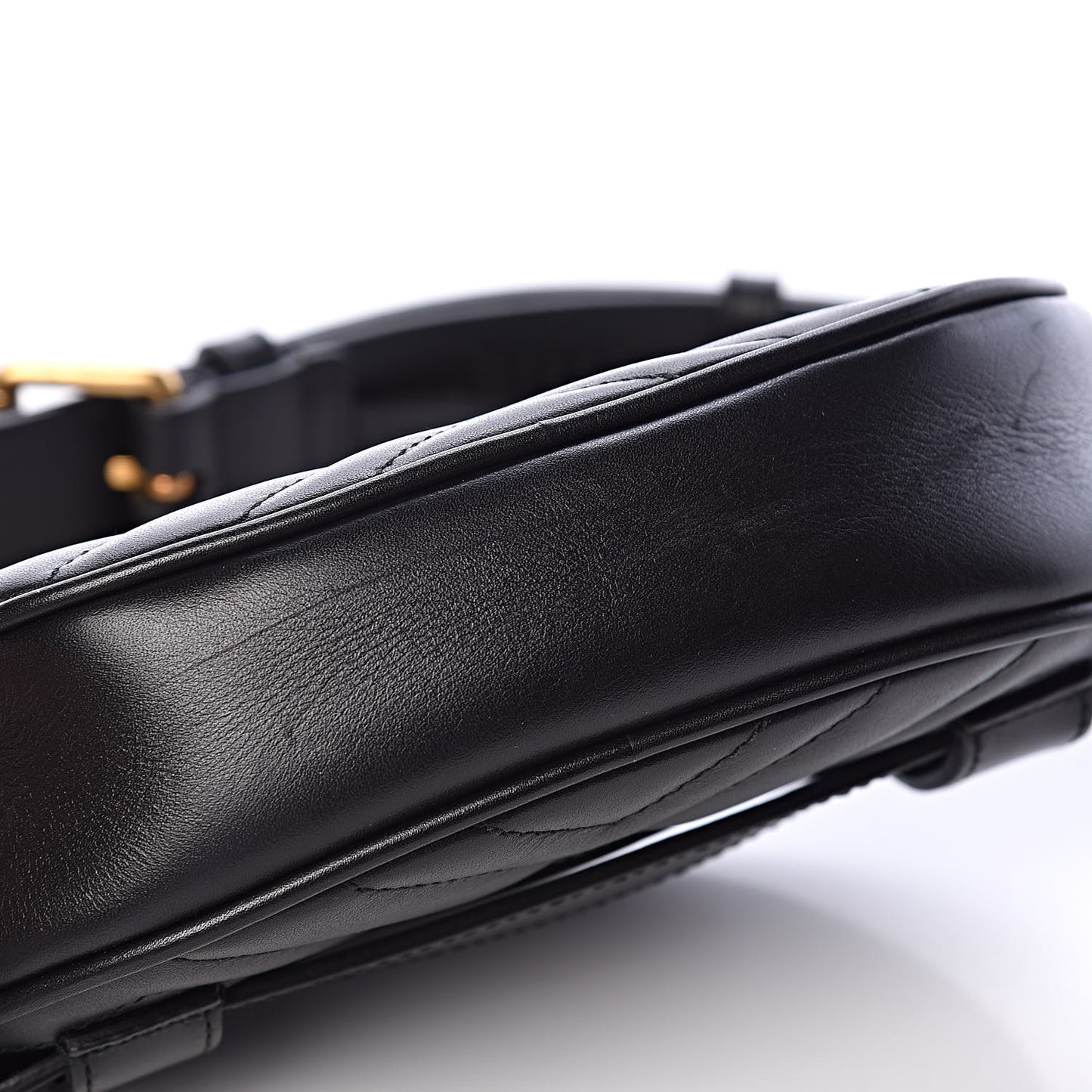 Calfskin Matelasse GG Marmont Belt Bag 95 38 Black
