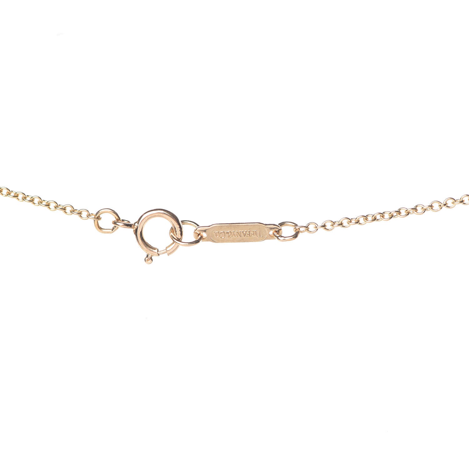 Tiffany 18K Yellow Gold Diamond Small Cross Pendant Necklace 6 of 7