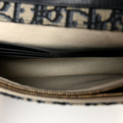 Christian Dior Oblique Saddle Chain Pouch Blue 5 of 11