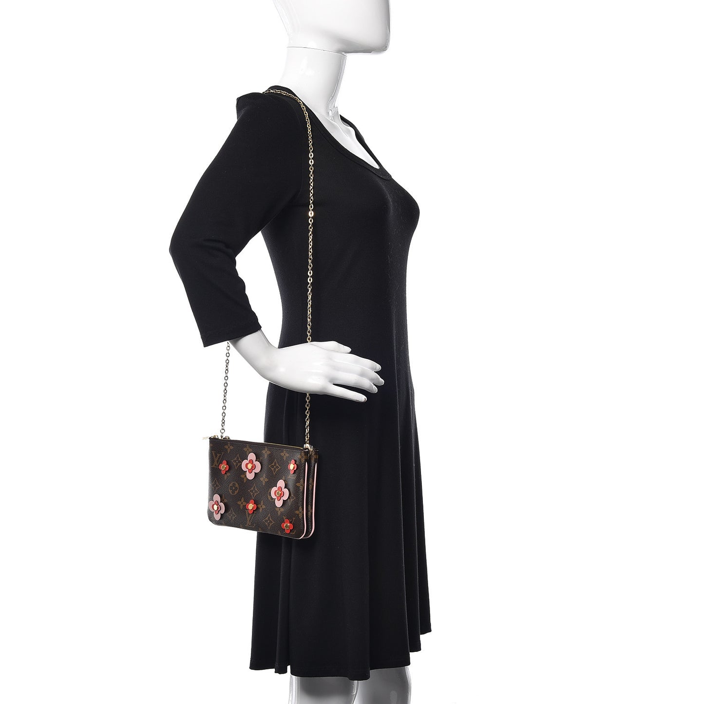 Monogram Blooming Flowers Double Zip Pochette