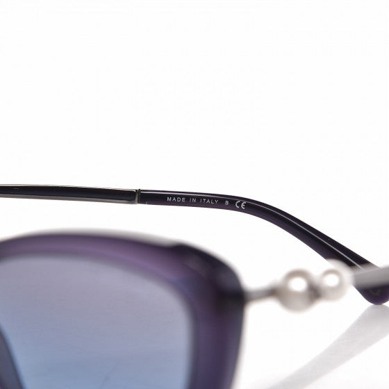 Chanel Acetate Pearl Cat Eye Sunglasses 5340-H Blue 6 of 10