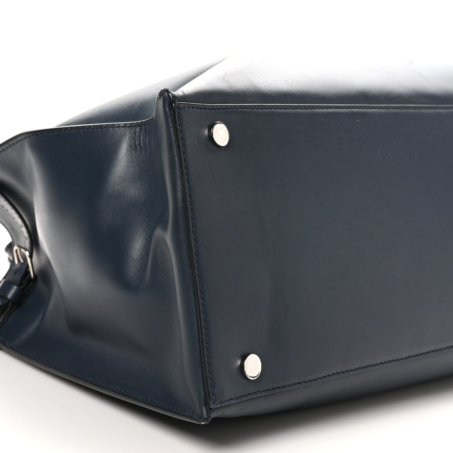 Balenciaga Calfskin Karung Padlock Nude Work S Top Handle Black Encre Orange Tang 10 of 11