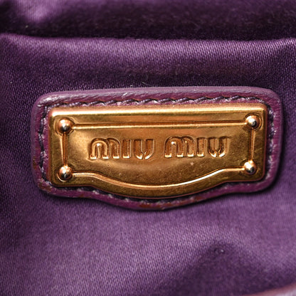 Miu Miu Nappa Matelasse Lux Coffer Bag Purple 6 of 9