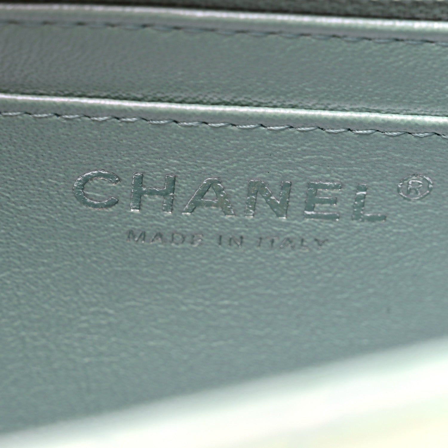 Chanel Iridescent Lambskin Quilted Mini Square Flap Light Blue 7 of 10