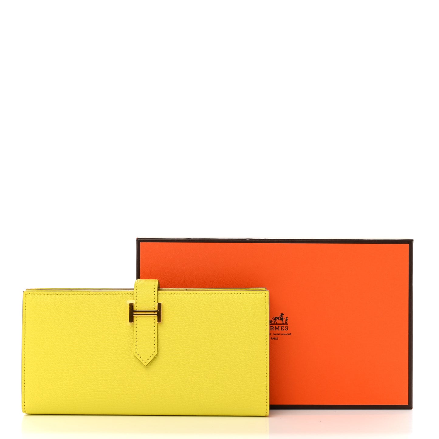 Chevre Mysore Bearn Gusset Wallet Soufre