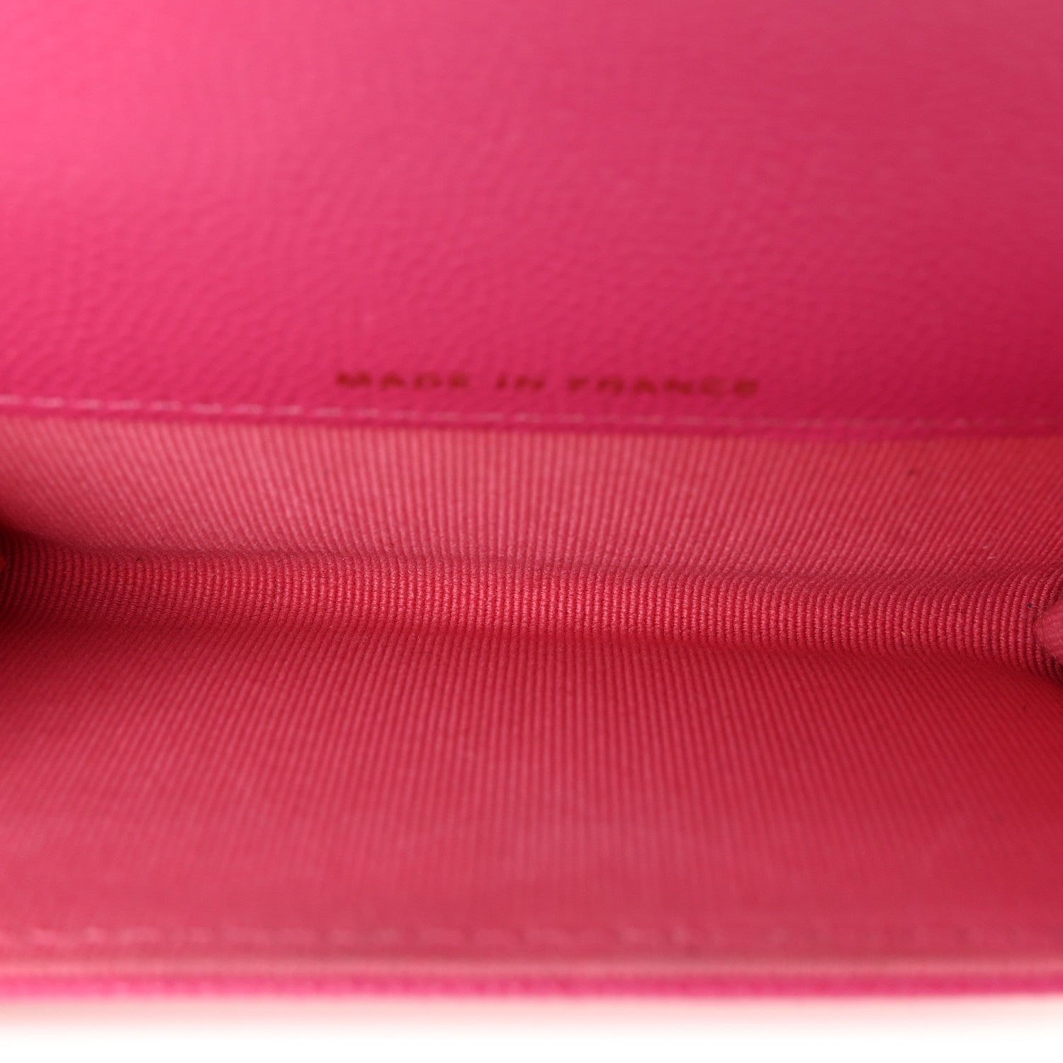 Chanel Caviar Quilted Flap Card Holder Wallet Dark Pink 5 of 8