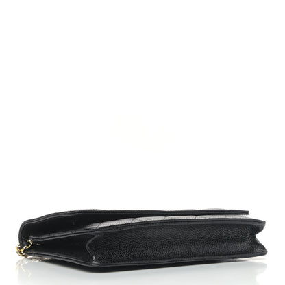 Chanel Caviar Quilted Wallet On Chain WOC Black 3 of 4