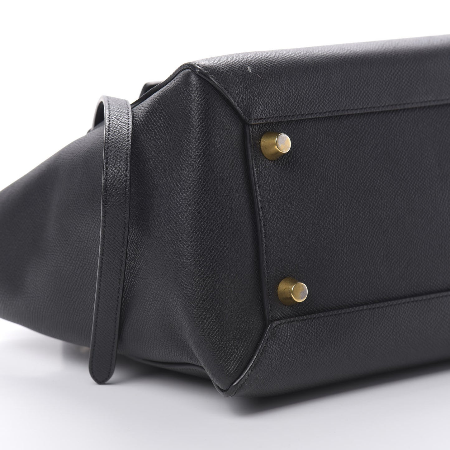 Grained Calfskin Mini Belt Bag Black