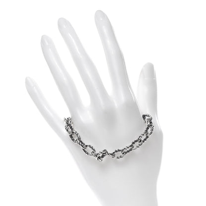 David Yurman Sterling Silver 8mm Twist Link Chain Bracelet 2 of 4