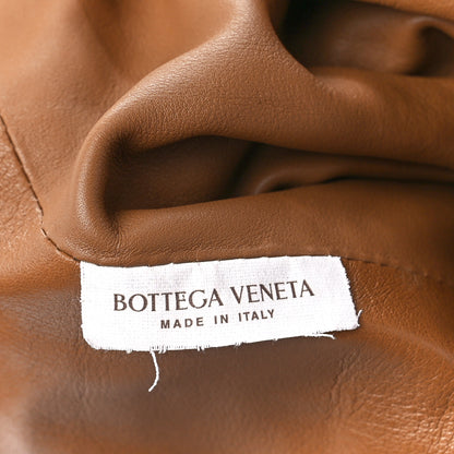 Bottega Veneta Smooth Butter Calf The Pouch Oversized Clutch Teak 8 of 11