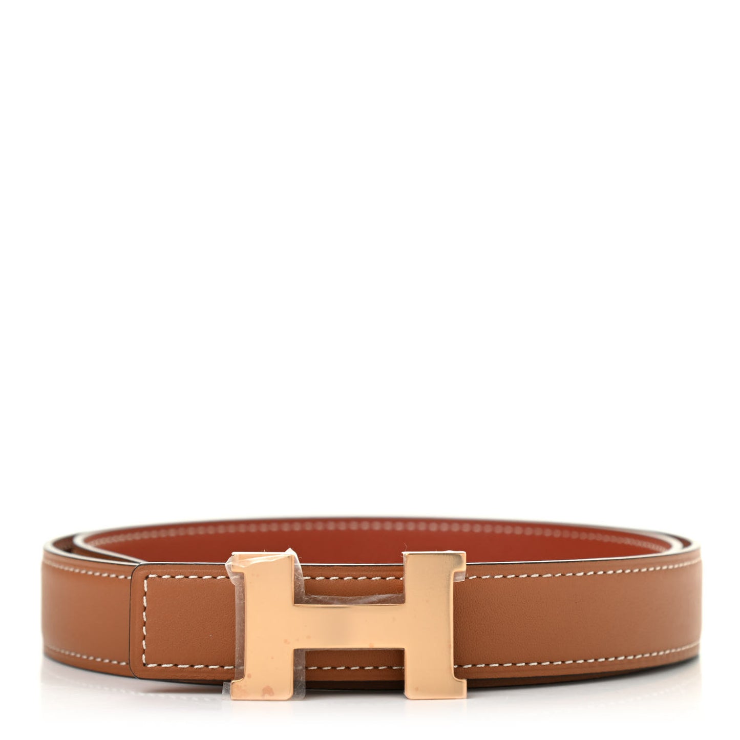 Swift Epsom 24mm Constance H Belt 75 Gold Brique