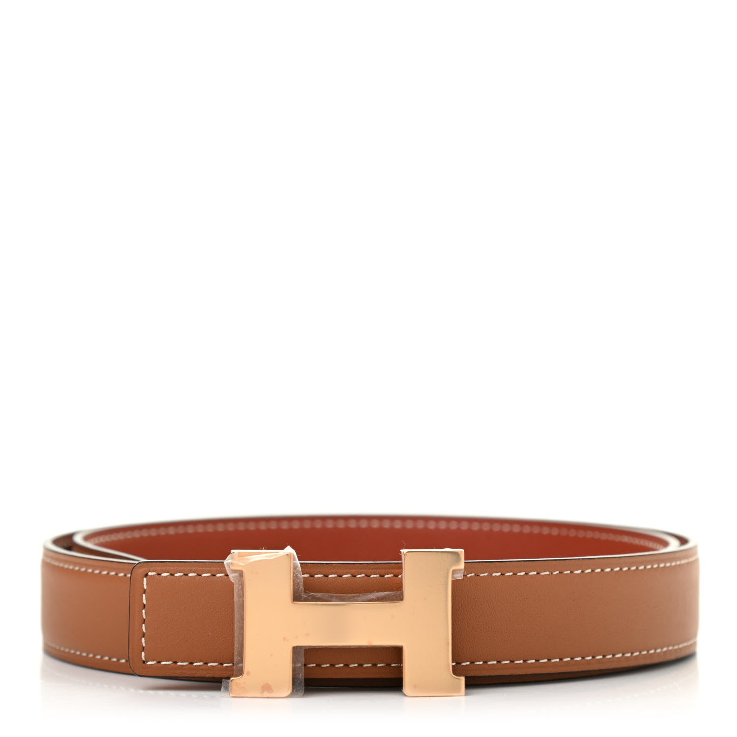 Hermes Swift Epsom 24mm Constance H Belt 75 Gold Brique 1 of 5
