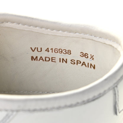 Saint Laurent Calfskin Distressed SL/37M High Top Sneakers 36.5 White 14 of 19