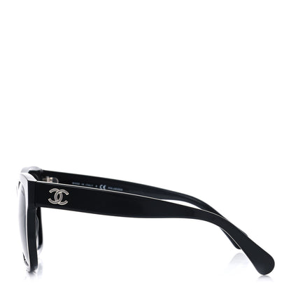 Chanel Acetate Polarized Square CC Sunglasses 5380 Black 3 of 8