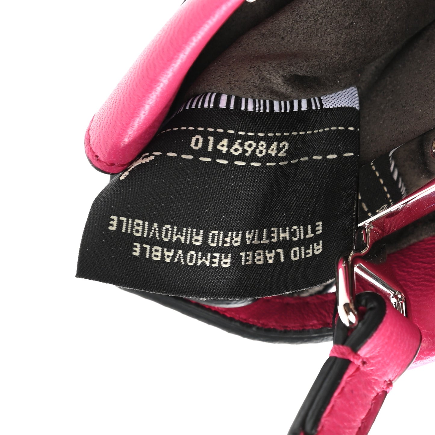 Shiny Nappa Micro Peekaboo Iconic Satchel Fuxia