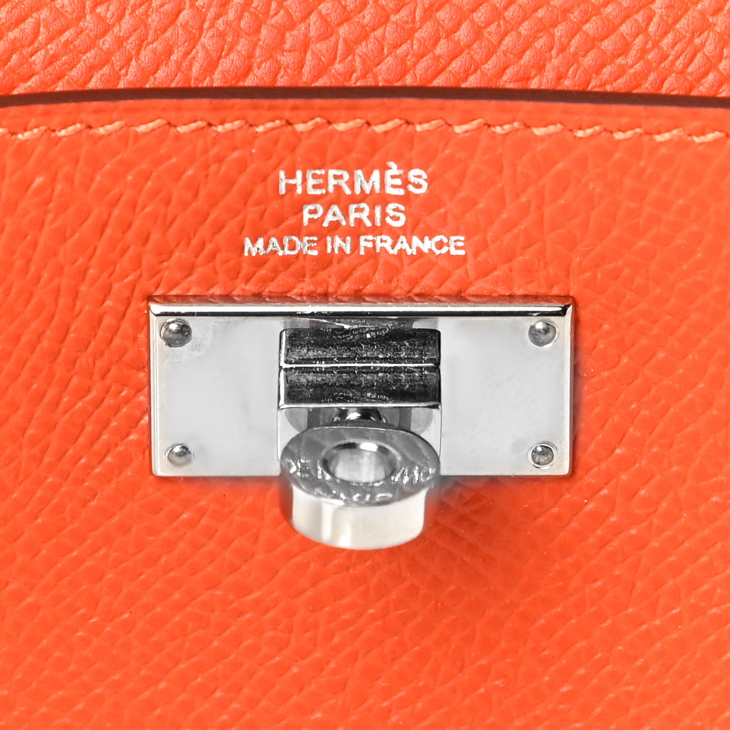 Hermes Epsom Kelly Pocket Compact Wallet Orange Poppy 7 of 11